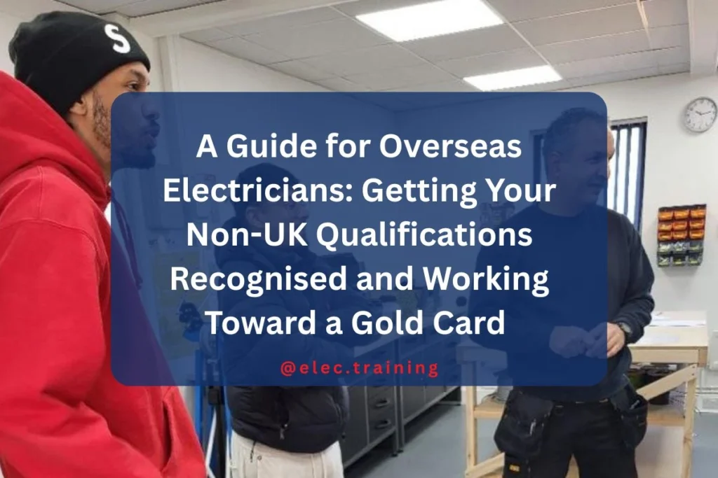 Three learners are taking a workshop for the electrician course