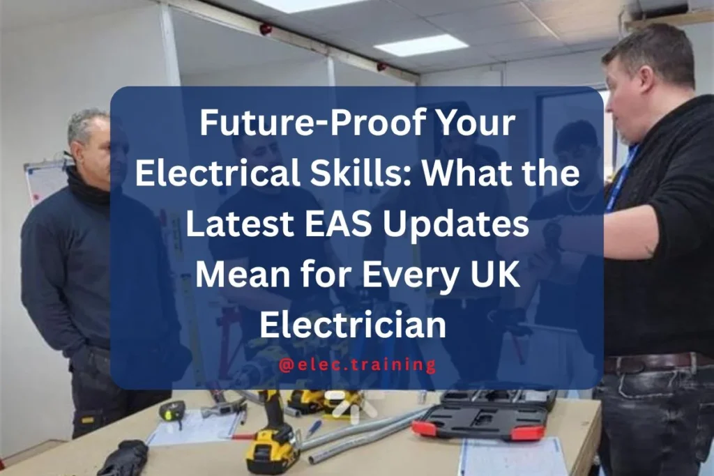 electrician learners with trainer