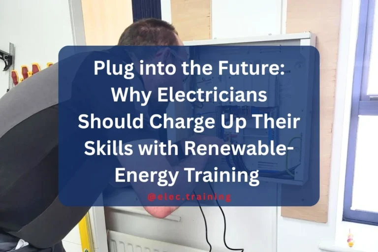 learner is engaged in electrical work on a wall, managing wires and tools with concentration