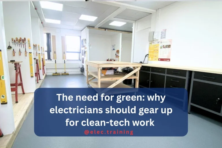 Practical classroom for electrical training