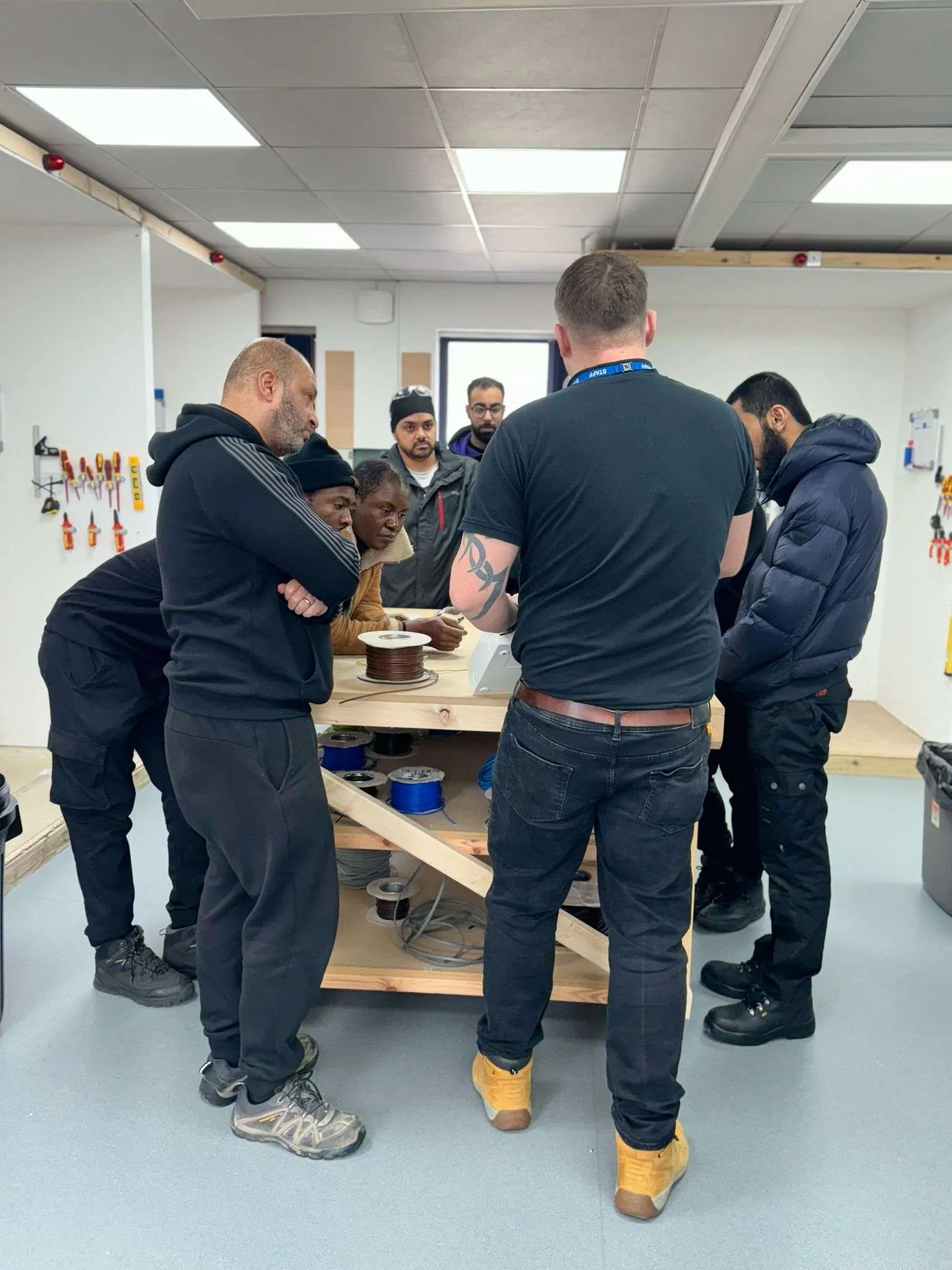 Small Group Wiring Tutorial – Telford Electricians in Training
