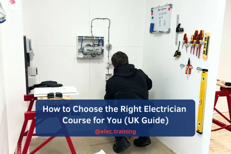 Adult Learner simulating fault finding on a socket circuit while getting