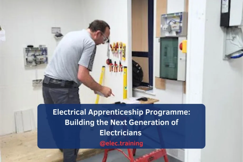 Apprentice carrying out socket outlet installation during Level 2 Diploma C&G 2365-02