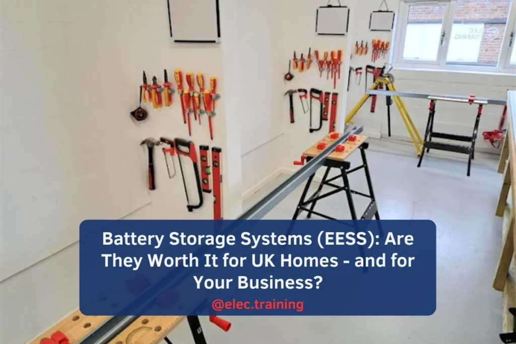 Cable stripping and termination tools hang on the wall for trainees to use during exercises