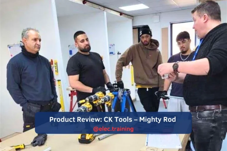 Classroom theory lesson on electrical science and installation led by a professional trainer