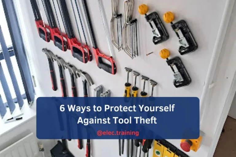 The tools hanging on the wall are used for Level 3 Electrician courses.