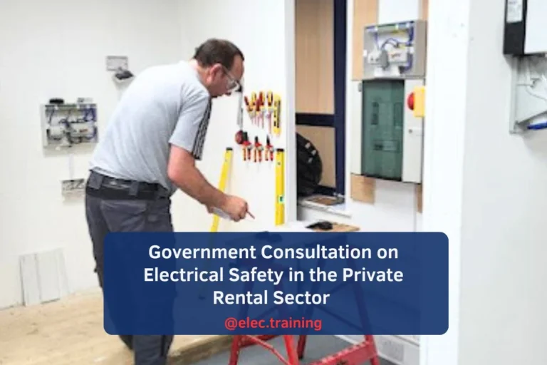 Trainee completing ring main wiring task under instructor supervision