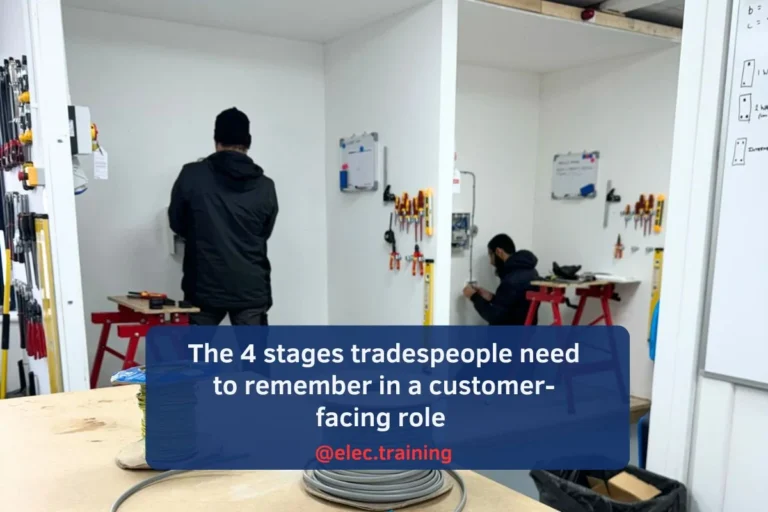 learners tightening connections in consumer unit during Level 2 2365 02