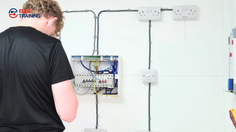 Adult learner pursuing electrical training through self-funded non-apprenticeship route