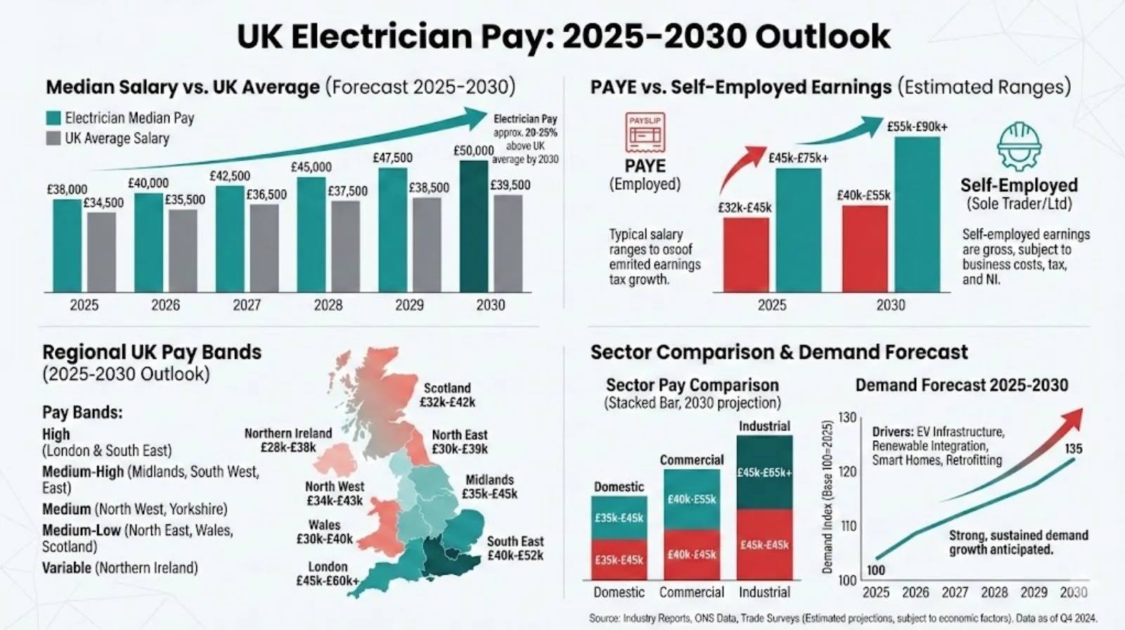 Are Electricians Paid Well in the UK? 2025-2030 Outlook