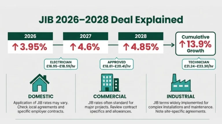JIB 2026–2028 pay deal, showing annual increases
